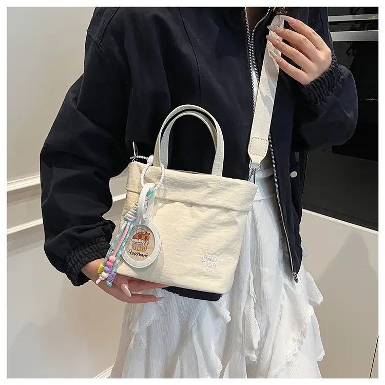Grey Women's Crossbody Tote Bag with Shoulder Strap — feature 25