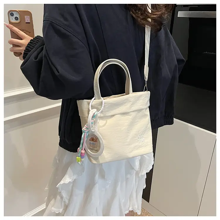 Grey Women's Crossbody Tote Bag with Shoulder Strap — feature 27
