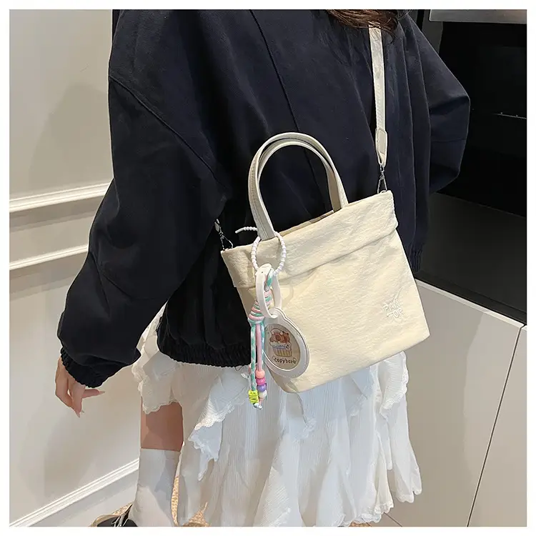 Grey Women's Crossbody Tote Bag with Shoulder Strap — feature 28