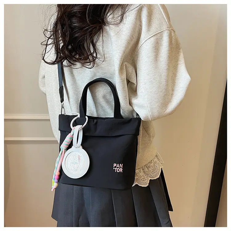 Grey Women's Crossbody Tote Bag with Shoulder Strap — feature 32