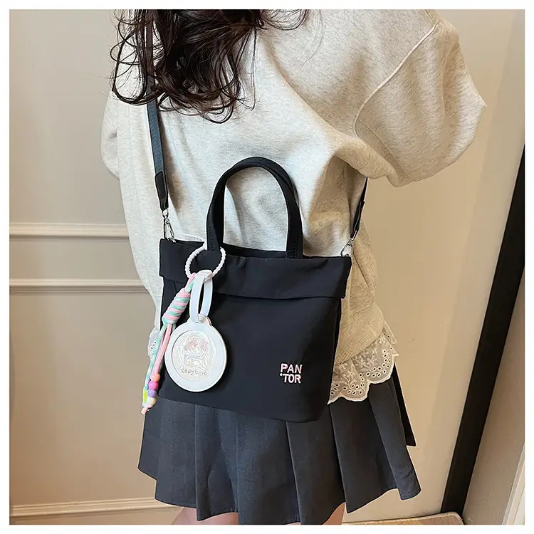 Grey Women's Crossbody Tote Bag with Shoulder Strap — feature 33