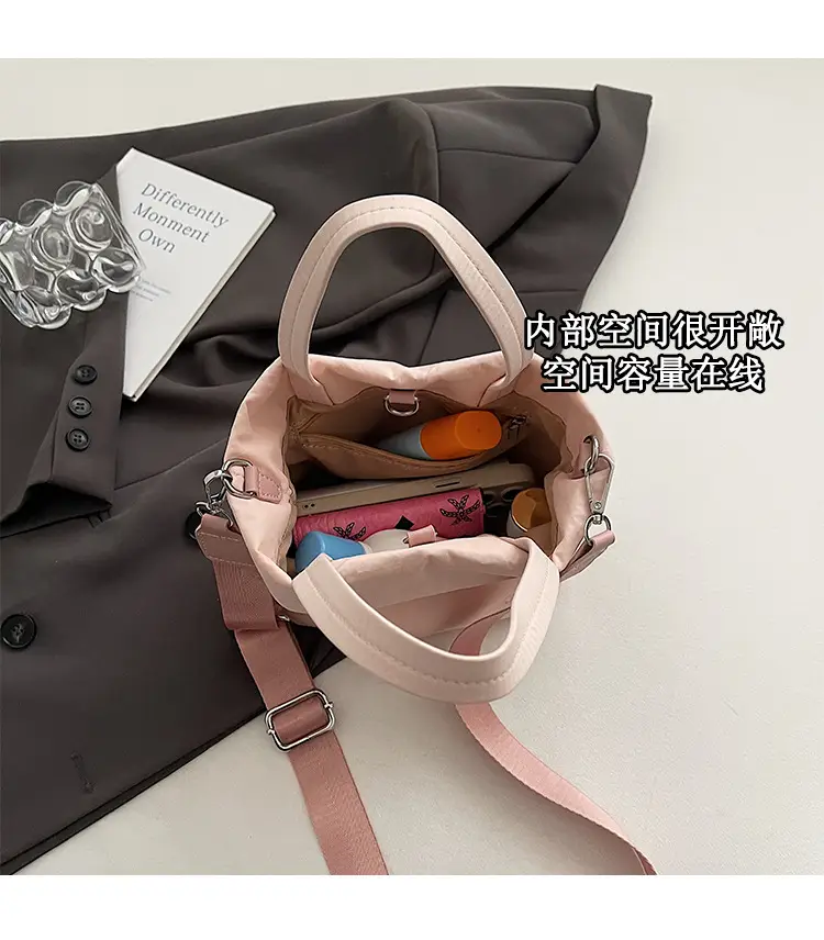 Grey Women's Crossbody Tote Bag with Shoulder Strap — feature 8
