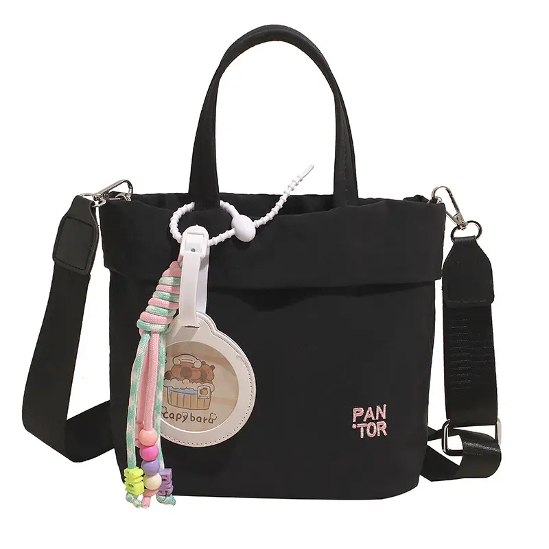 Grey Women's Crossbody Tote Bag with Shoulder Strap
