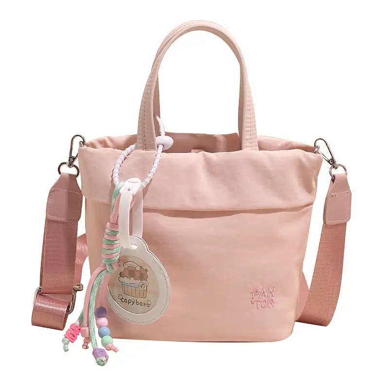 Grey Women's Crossbody Tote Bag with Shoulder Strap