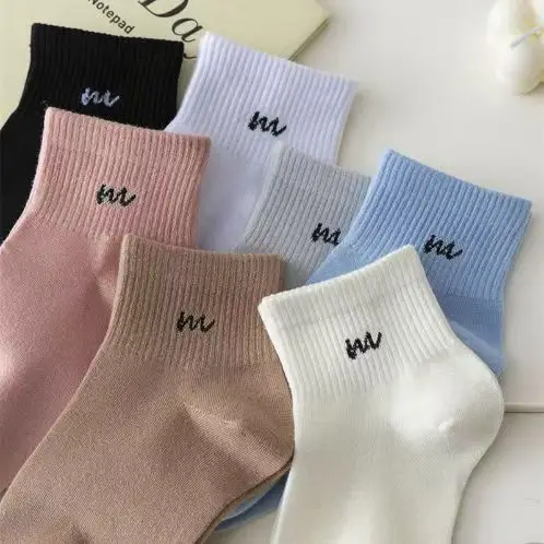 Women's Spring and Summer Thin Socks, Sweat-Absorbent, Breathable, Simple and Versatile Sports Socks, Student Socks, Zhuji Socks — feature 1