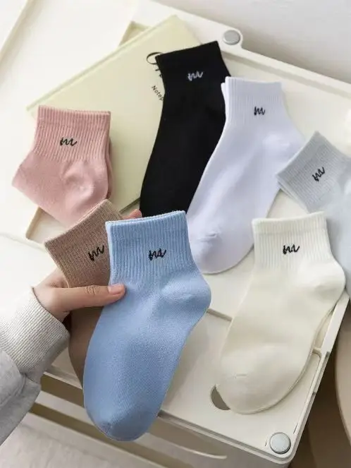 Women's Spring and Summer Thin Socks, Sweat-Absorbent, Breathable, Simple and Versatile Sports Socks, Student Socks, Zhuji Socks — feature 8