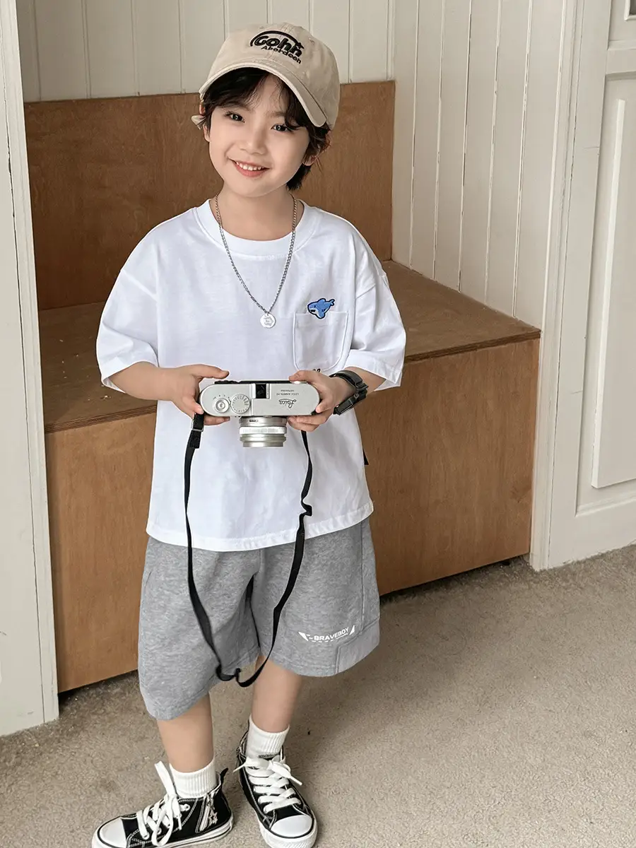 Boys Pure Cotton Short Sleeve T-Shirt Summer Wear