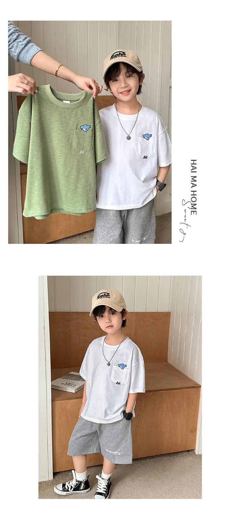 Boys Pure Cotton Short Sleeve T-Shirt Summer Wear — feature 11