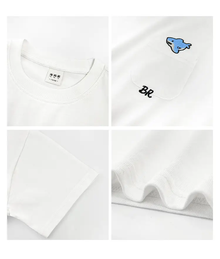 Boys Pure Cotton Short Sleeve T-Shirt Summer Wear — feature 5