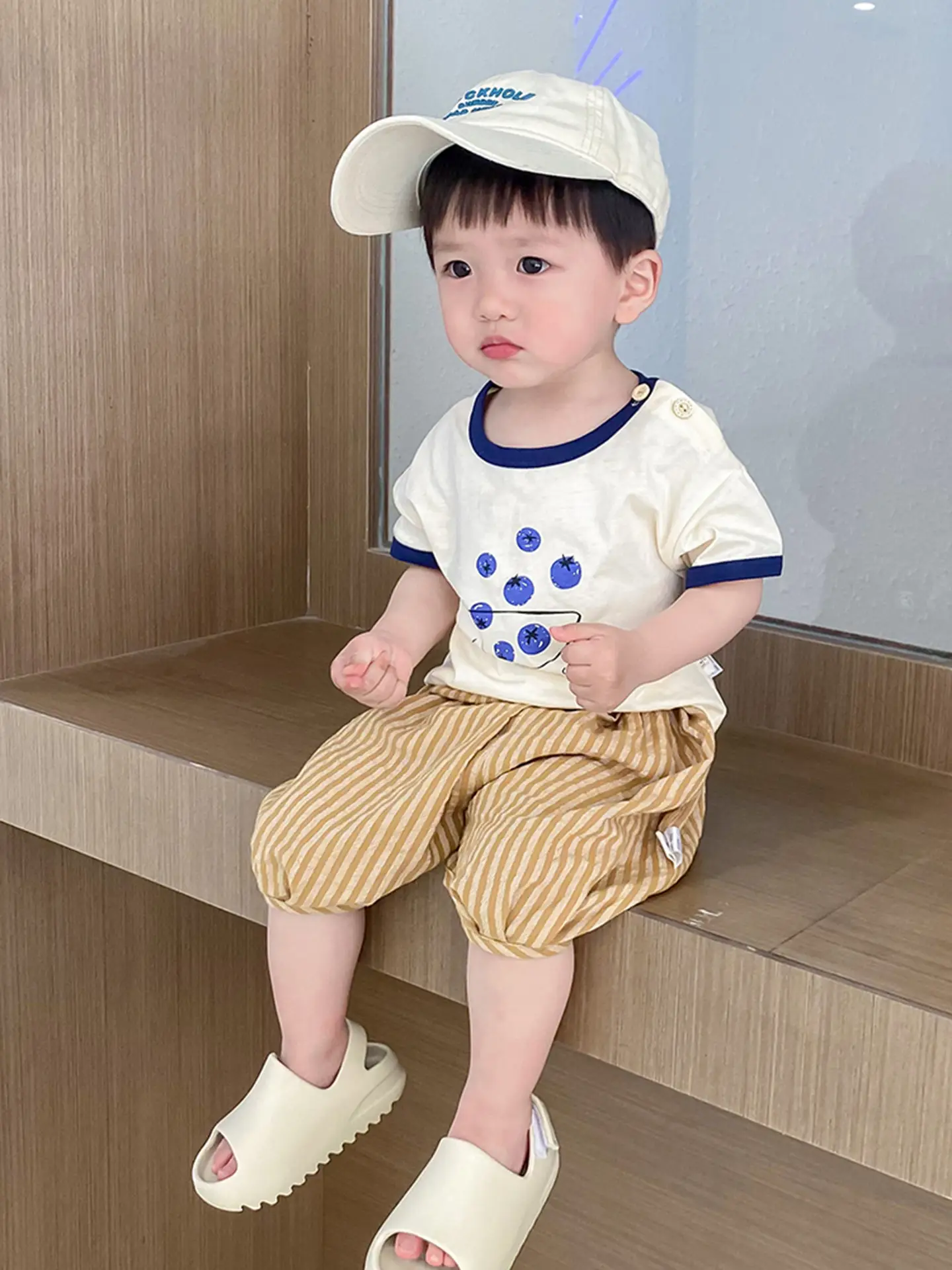Boys Summer T-Shirt Cap Shorts Set 2025 - Image 24