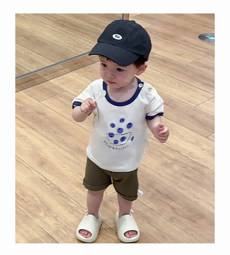 Boys Summer T-Shirt Cap Shorts Set 2025 — feature 22