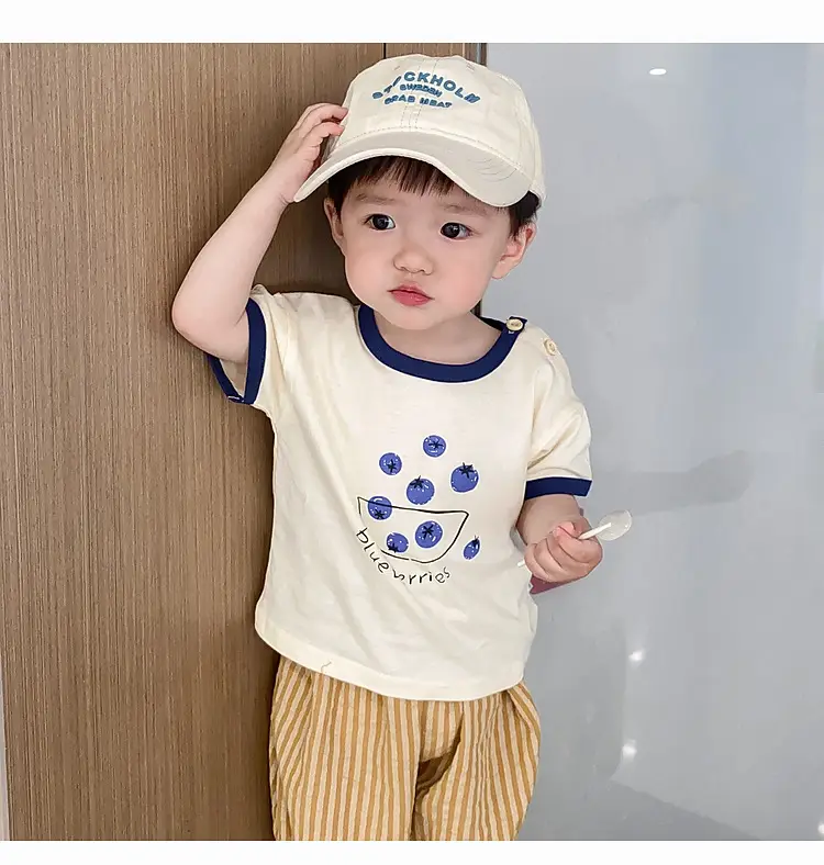 Boys Summer T-Shirt Cap Shorts Set 2025 — feature 23