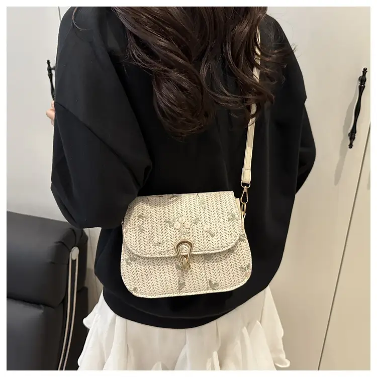 Korean Style Straw Latch Bag for Women — feature 10