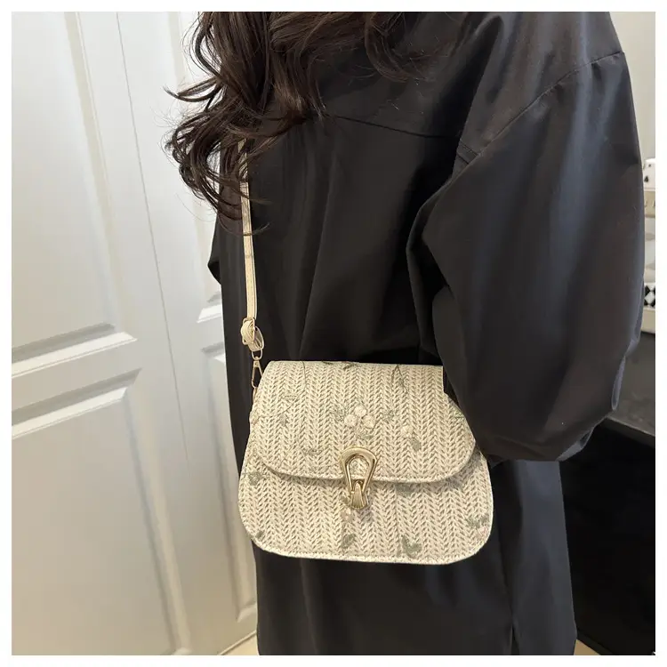 Korean Style Straw Latch Bag for Women — feature 15