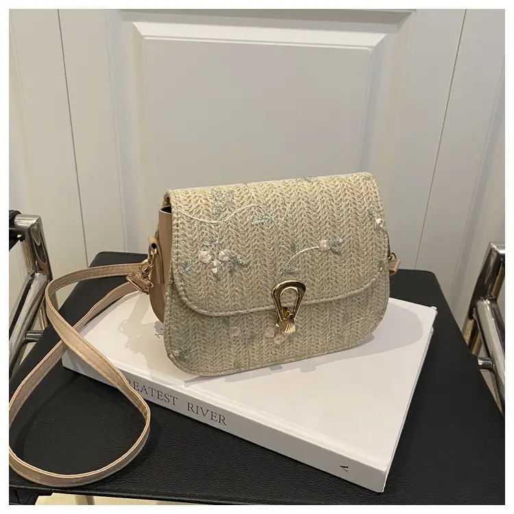 Korean Style Straw Latch Bag for Women — feature 16