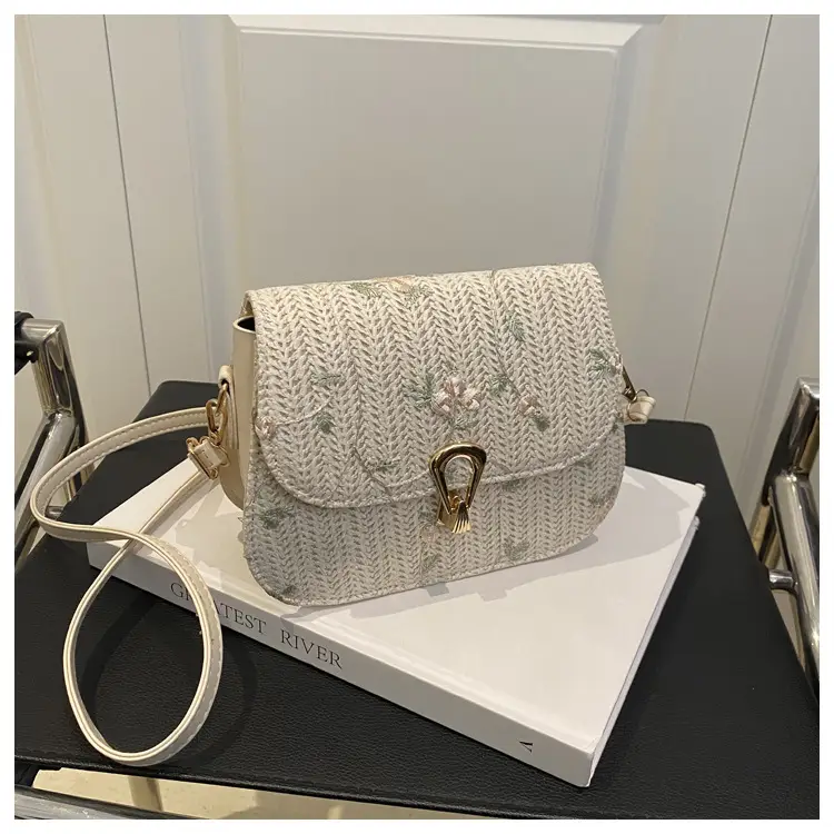 Korean Style Straw Latch Bag for Women — feature 17