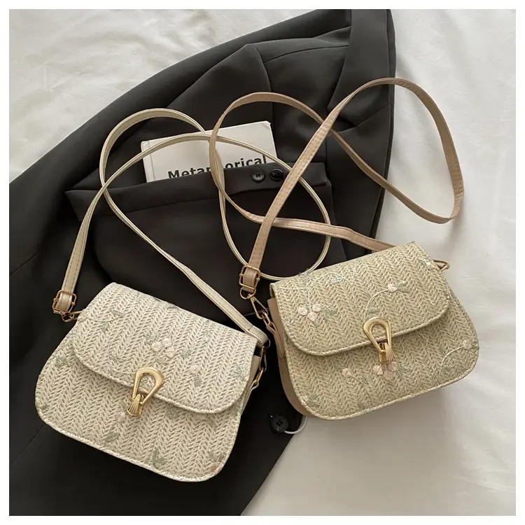 Korean Style Straw Latch Bag for Women — feature 22