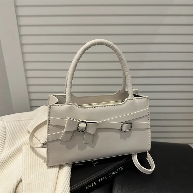 Women's Sweet Bow Crossbody Bag Beige 2025 - Image 8