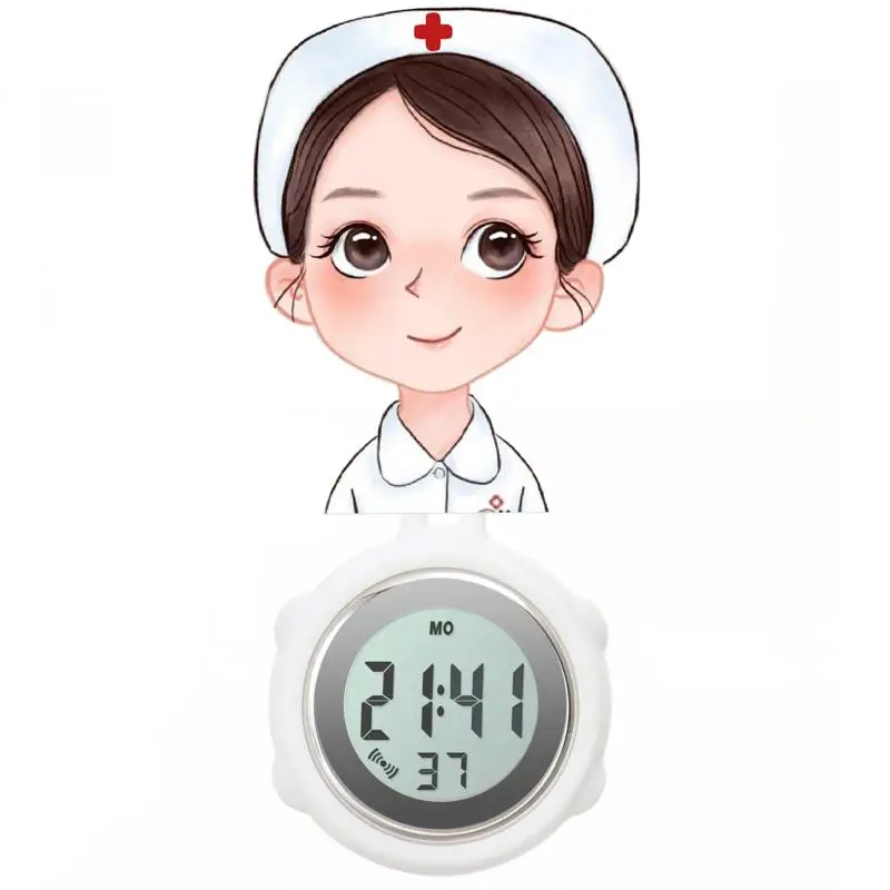 Telescopic Electronic Digital Nurse Watch with Flower Hook - Image 2
