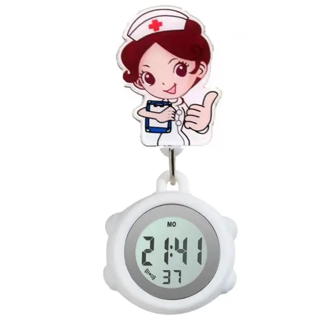Telescopic Electronic Digital Nurse Watch with Flower Hook - Image 5