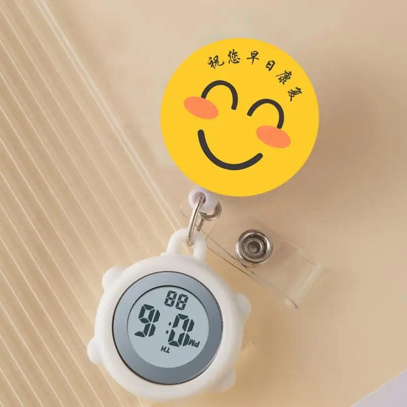 Telescopic Electronic Digital Nurse Watch with Flower Hook - Image 8