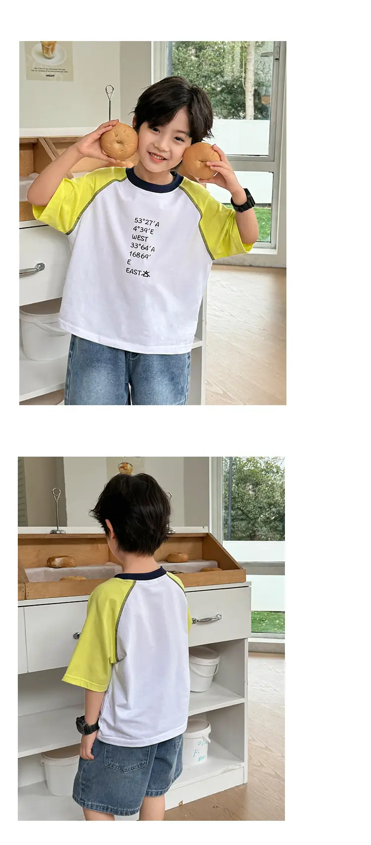 Boys Cotton Raglan T-Shirt 2025 Summer New Model — feature 12