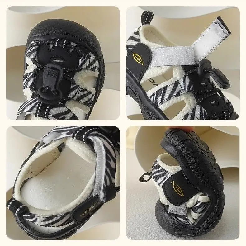 Summer New Boys Baotou Hollow Sandals Breathable Children Beach Shoes — feature 2