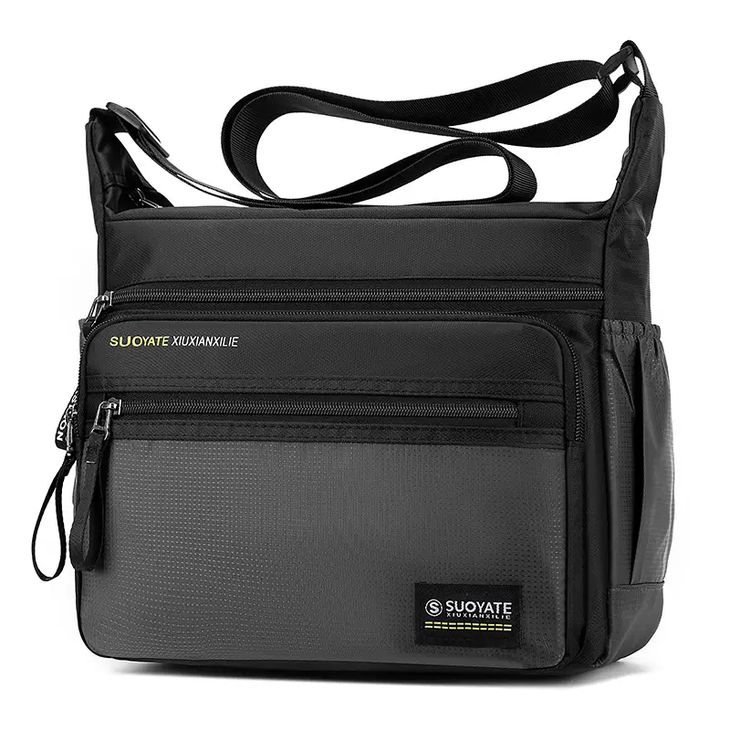 Men's Oxford Cloth Business Shoulder Bag Large Capacity Green - Image 3