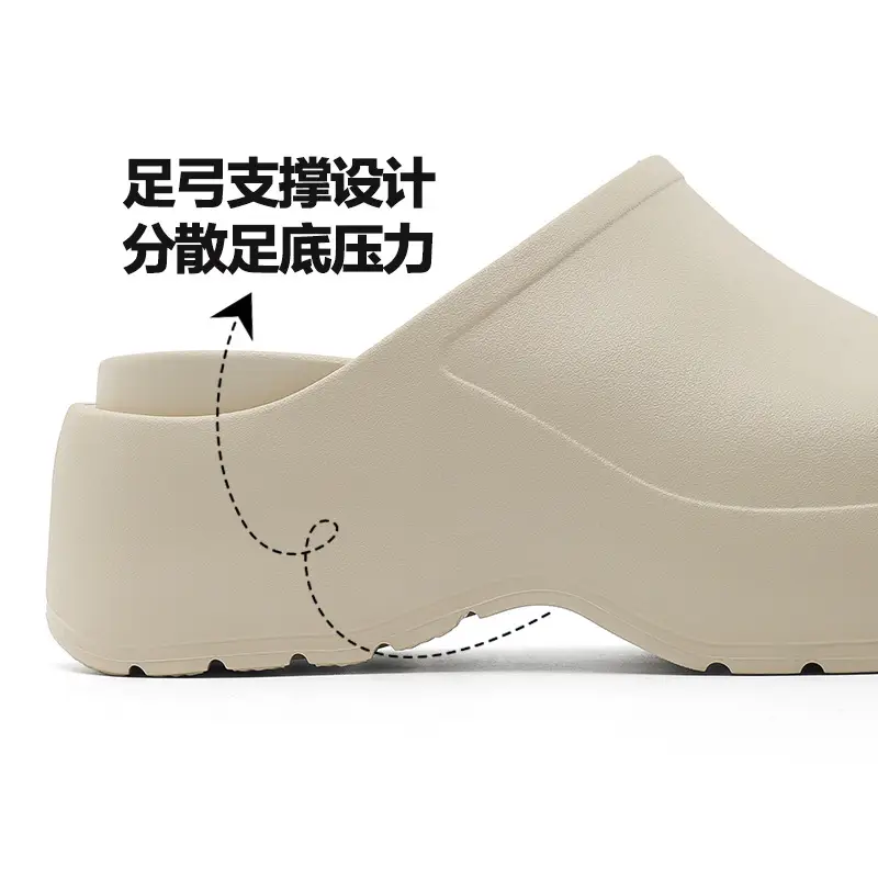 Chef Shoes Women's Summer Thick-soled Non-slip Wear-resistant Sandals EVA Outer Wear Breathable Non-smelly Feet High-end Feet Baotou - Image 5
