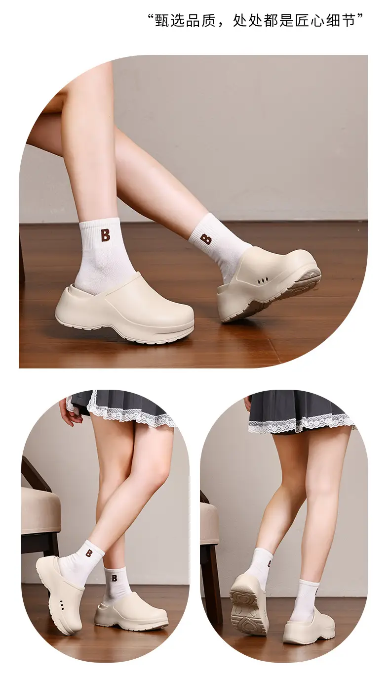 Chef Shoes Women's Summer Thick-soled Non-slip Wear-resistant Sandals EVA Outer Wear Breathable Non-smelly Feet High-end Feet Baotou — feature 10