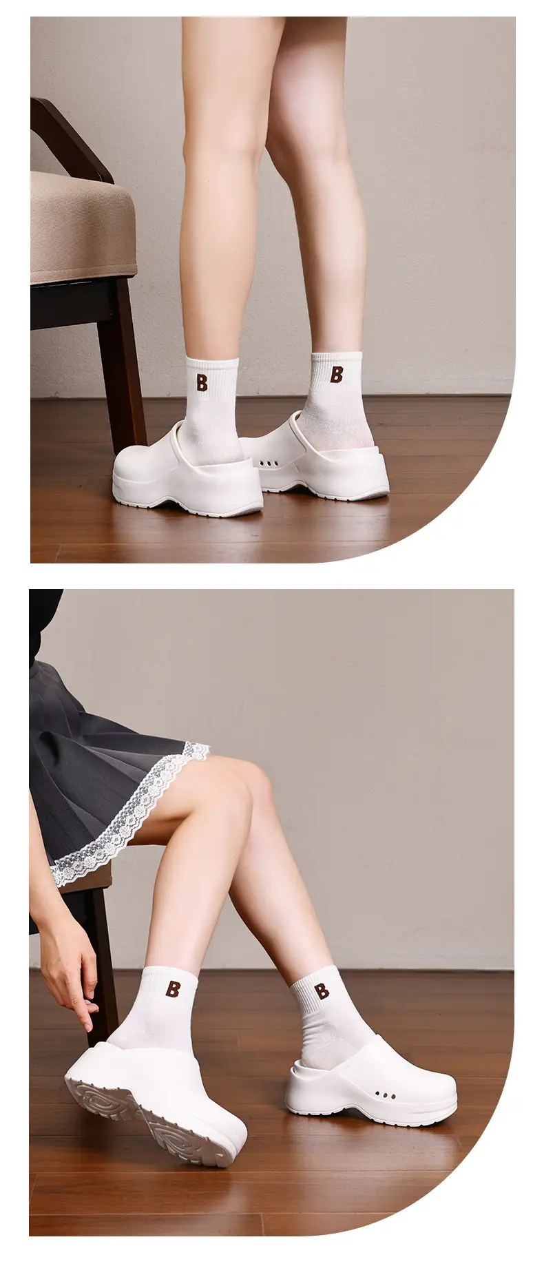 Chef Shoes Women's Summer Thick-soled Non-slip Wear-resistant Sandals EVA Outer Wear Breathable Non-smelly Feet High-end Feet Baotou — feature 9