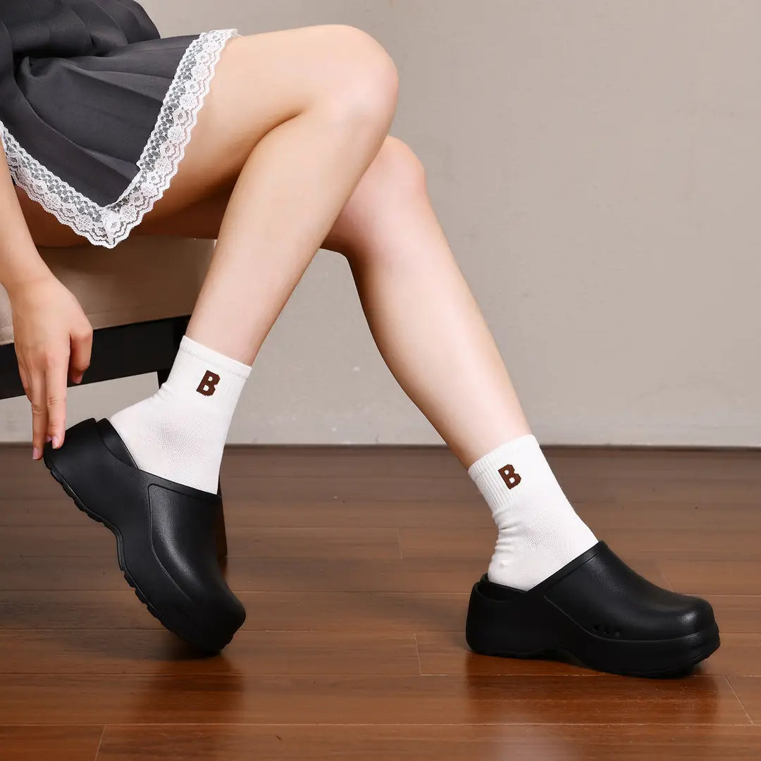 Chef Shoes Women's Summer Thick-soled Non-slip Wear-resistant Sandals EVA Outer Wear Breathable Non-smelly Feet High-end Feet Baotou - Image 2