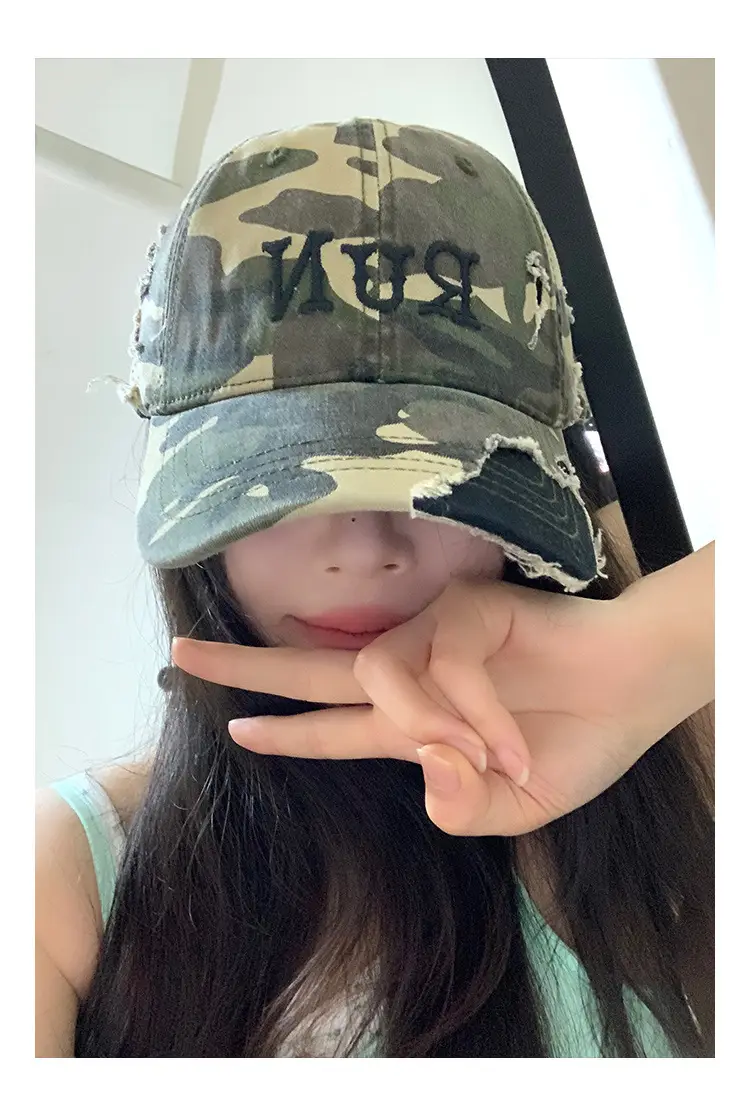 Women Camo Cap with "NANA" Embroidery 2025 Spring Summer — feature 10