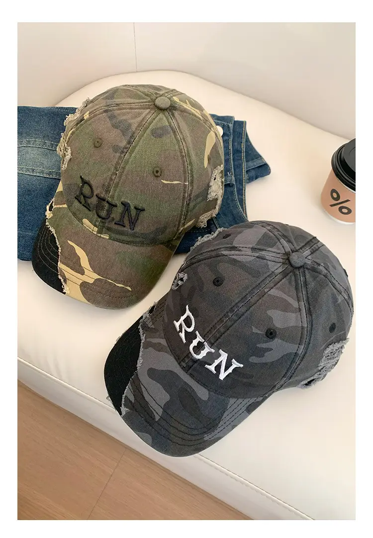 Women Camo Cap with "NANA" Embroidery 2025 Spring Summer — feature 11
