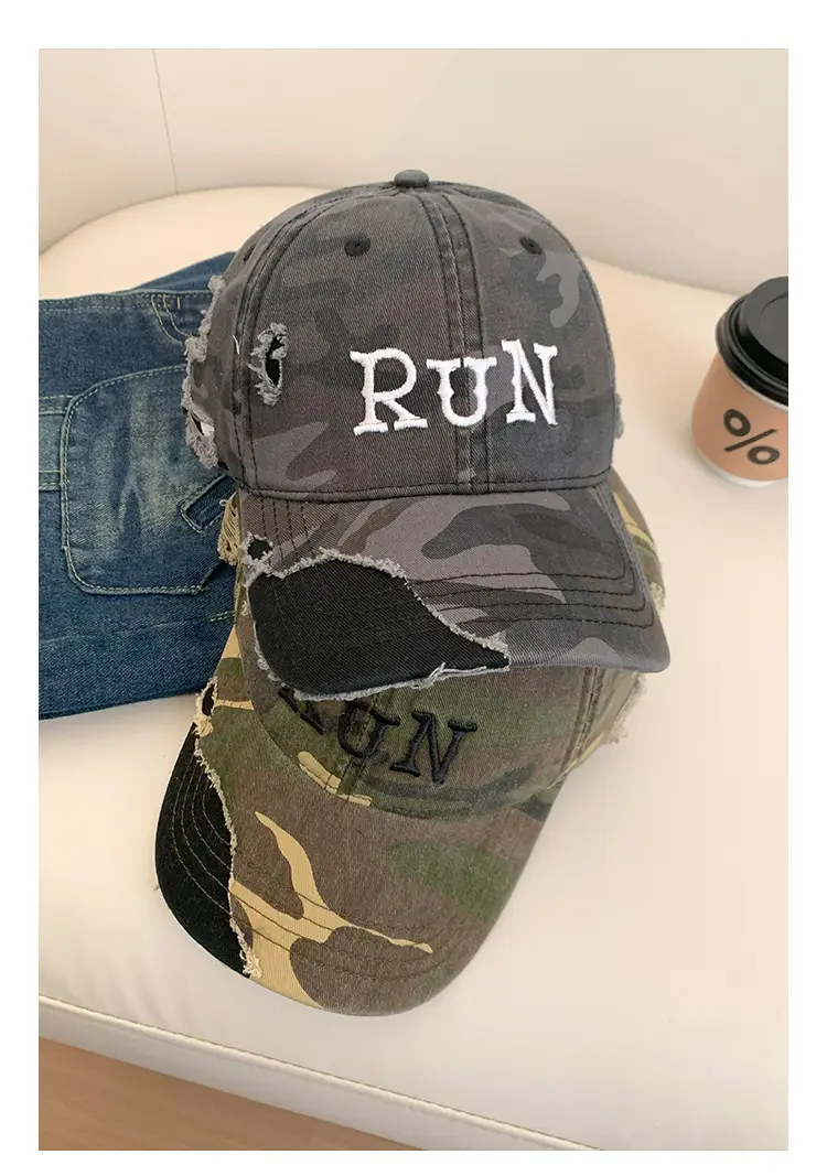 Women Camo Cap with "NANA" Embroidery 2025 Spring Summer — feature 12