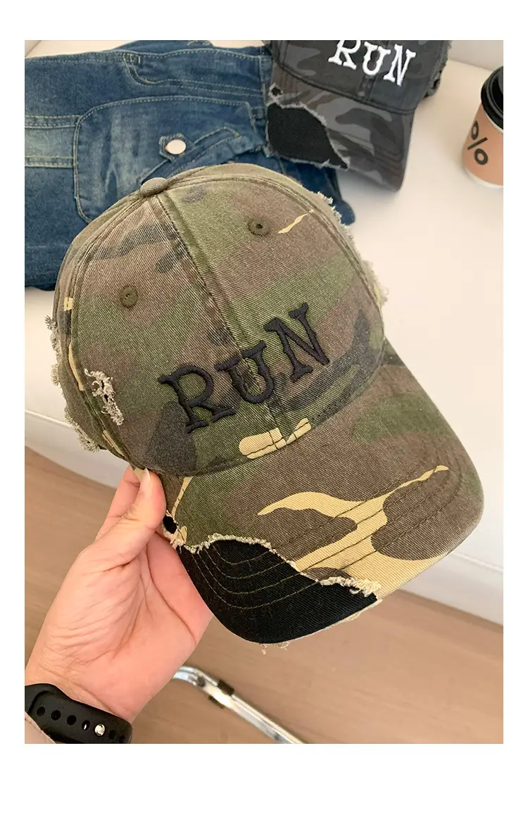 Women Camo Cap with "NANA" Embroidery 2025 Spring Summer — feature 13
