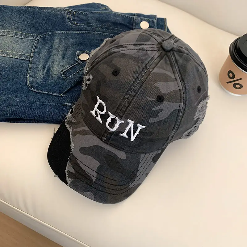 Women Camo Cap with "NANA" Embroidery 2025 Spring Summer