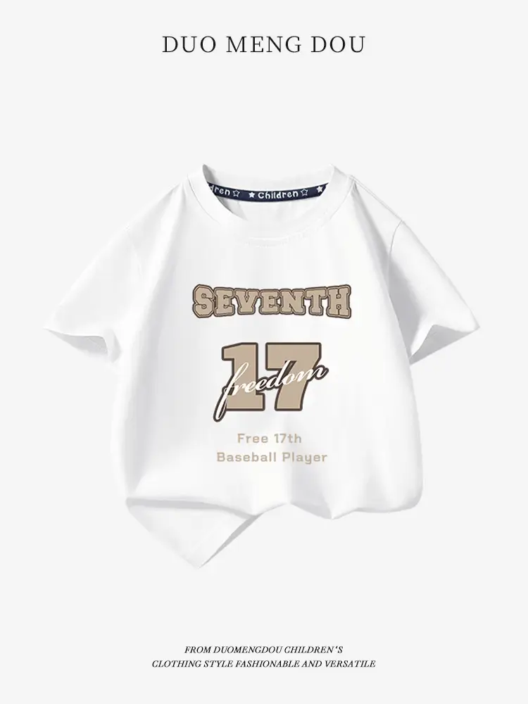Boys Pure Cotton Blue T-Shirt 2025 Graphic Print - Image 28