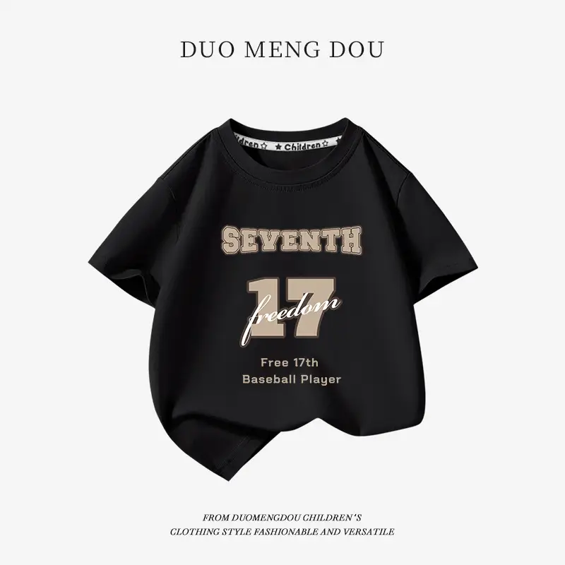 Boys Pure Cotton Blue T-Shirt 2025 Graphic Print - Image 2