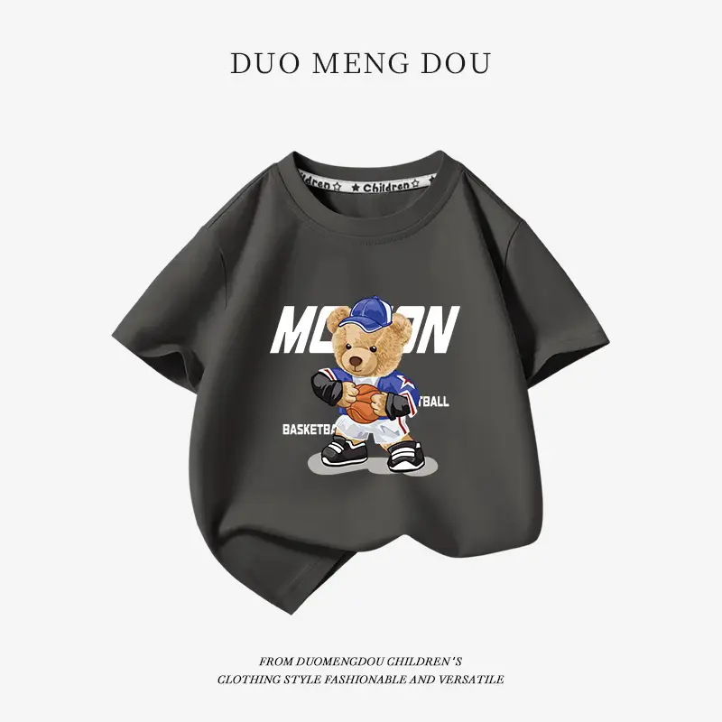 Boys Pure Cotton Blue T-Shirt 2025 Graphic Print - Image 8