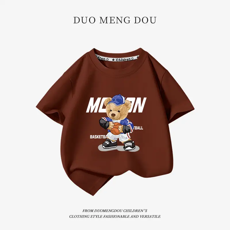 Boys Pure Cotton Blue T-Shirt 2025 Graphic Print - Image 9