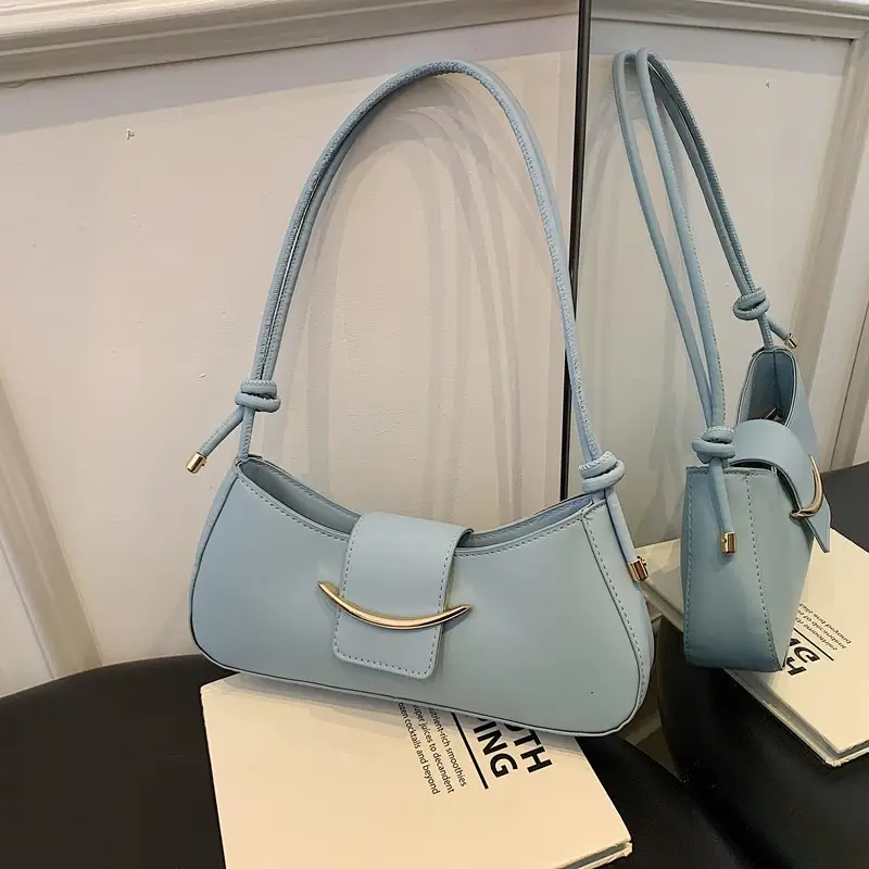 Women's Beige One-shoulder Underarm Bag 2025 Spring Summer