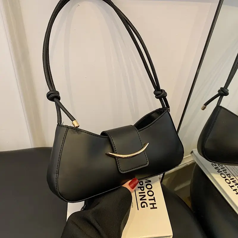 Women's Beige One-shoulder Underarm Bag 2025 Spring Summer