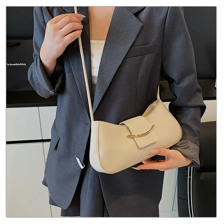 Women's Beige One-shoulder Underarm Bag 2025 Spring Summer — feature 10