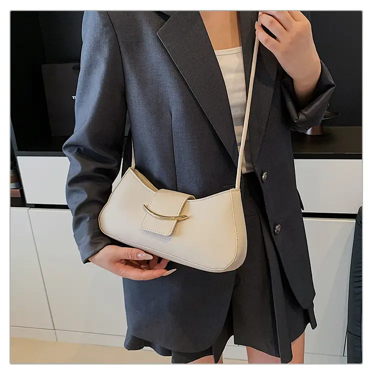 Women's Beige One-shoulder Underarm Bag 2025 Spring Summer — feature 11