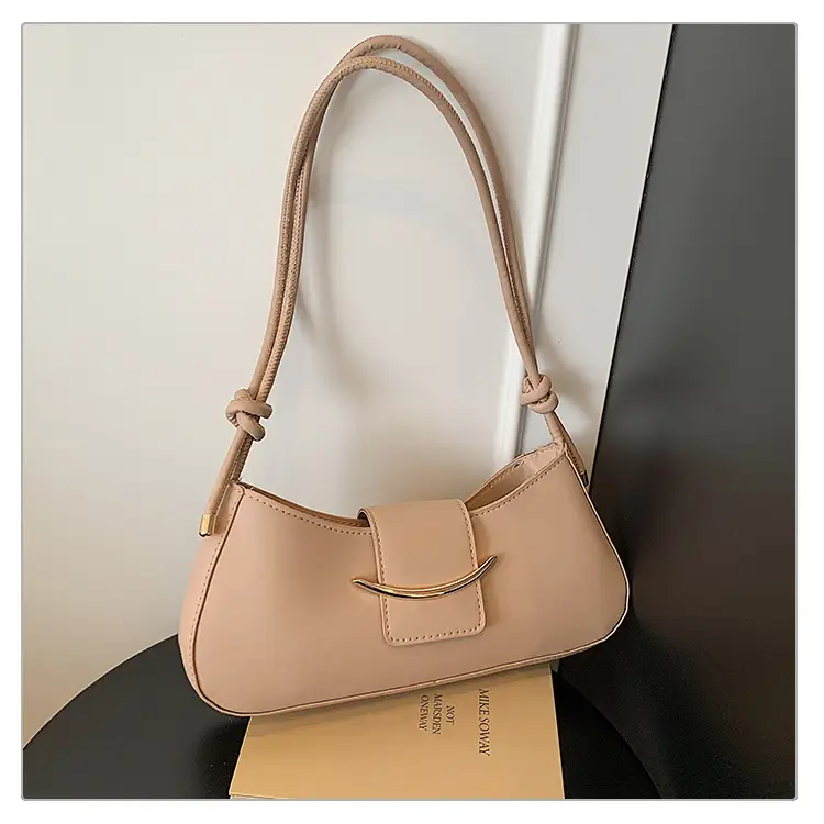 Women's Beige One-shoulder Underarm Bag 2025 Spring Summer — feature 23