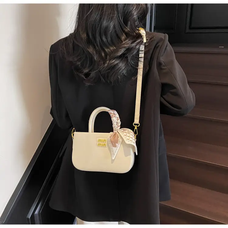 Women's Cream Miu U Shoulder Bag with Bow — feature 13