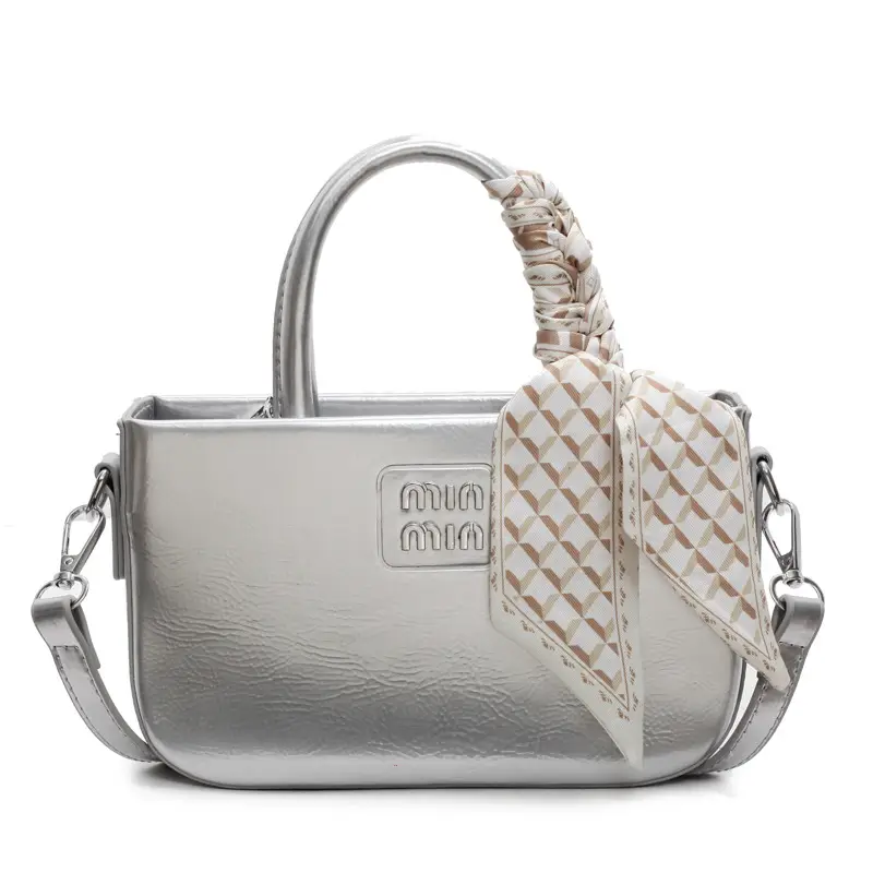 Women's Cream Miu U Shoulder Bag with Bow - Image 2