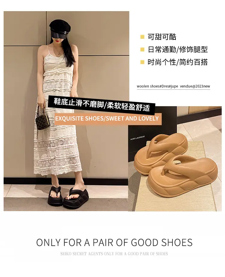 Women's 2025 EVA Flip Flops Thick Sandals Summer â feature 1