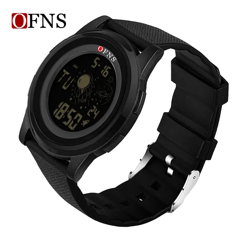 Ofns Digital Waterproof Sports Watch with Luminous Display